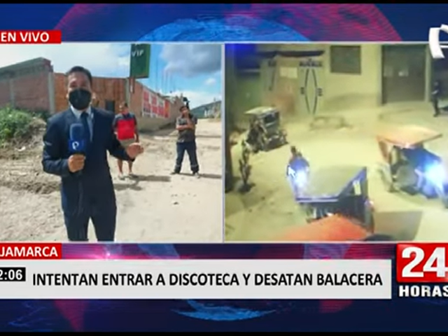 Cajamarca: Dos sujetos desatan balacera luego de que no los dejaran ingresar a discoteca