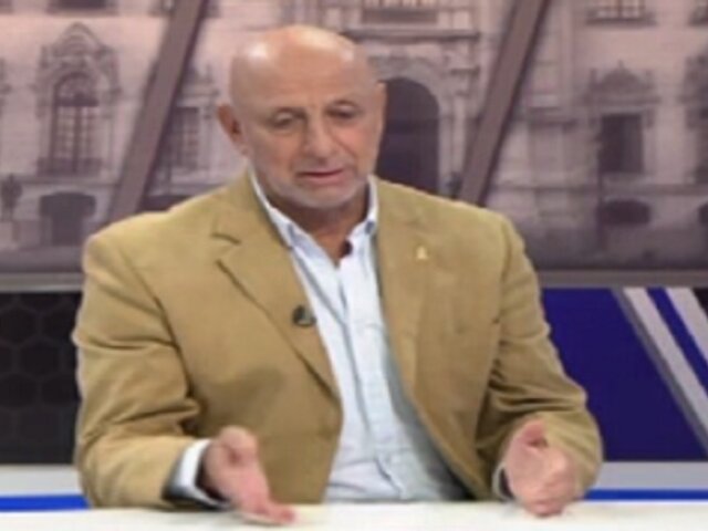 José Cueto: "Mi partido no está tomando parte en la conformación de ninguna Mesa Directiva"