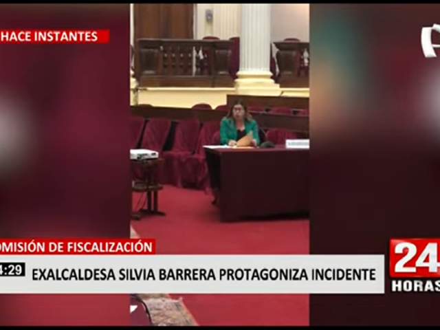 Silvia Barrera: Exalcaldesa protagoniza fuerte discusión con Comisión de Fiscalización