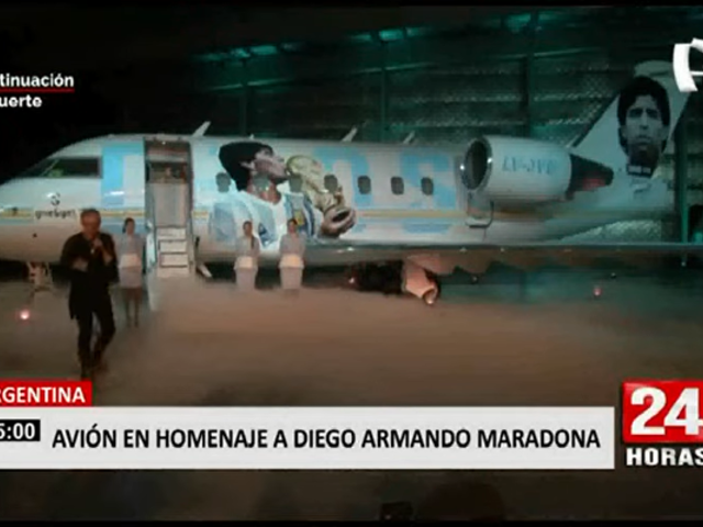 Argentina: presentan avión en homenaje a Diego Maradona