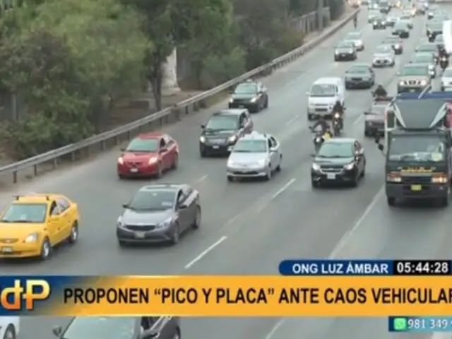 Pico y placa: Luz Ámbar propone retomar medida para reducir caos vehicular en Lima