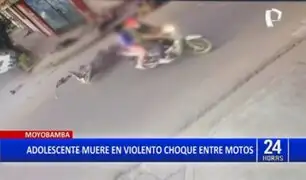 Terrible accidente en San Martín: Adolescente muere en violento choque de motos