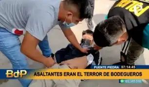 Los 'Despreciables de Puente Piedra': capturan a dos delincuentes cuando asaltaban minimarket