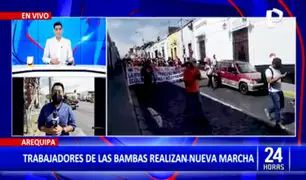 Marcha de trabajadores de Las Bambas: "1500 familias son afectadas por paralización"