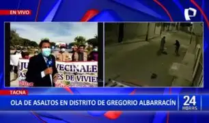 Tacna: Vecinos protestan por constantes asaltos en el distrito de Gregorio Albarracín