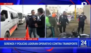 San Luis: Realizan operativo contra el transporte informal