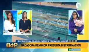 Fue impedida de ingresar a la Videna: nadadora denuncia discriminación por estar con su bebé lactante