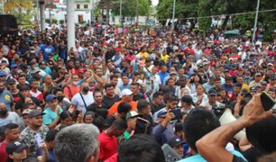 Inédito: caravana de 15 mil migrantes parte desde el sur de México hacia Estados Unidos