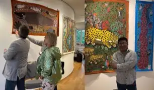 Por primera vez un artista shipibo-conibo expone muestra amazónica en Luxemburgo