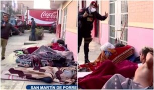 SMP: denuncian que indigentes extranjeros invaden vereda y duermen en las puertas de vecinos