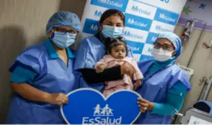 Bebé vuelve a nacer gracias a exitoso trasplante de hígado realizado en hospital Rebagliati