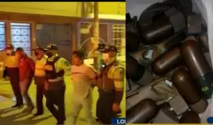 Los Olivos: detienen a dos sujetos que transitaban con 30 granadas de guerra