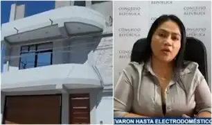 Roban en departamento de congresista Heydi Juárez y se llevan electrodomésticos y joyas