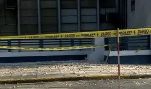 Cercado de Lima: bloque de mármol de edificio del Ministerio Público cae sobre transeúnte