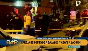 Intento de asalto en San Borja: Delincuente murió cuando trató de robar a pareja de esposos
