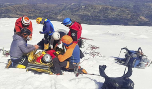 ¡Se salvan de morir! Heridos dos montañistas polacos tras avalancha en el nevado Huascarán