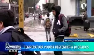 Temperatura podría descender hasta los 10 grados en Lima, estima Senamhi