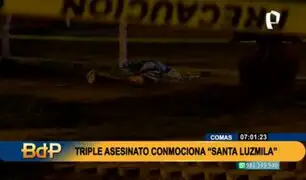 Triple asesinato en Comas: crimen ocurrió frente a centro recreativo de niños