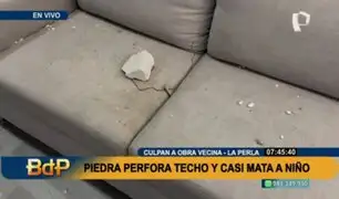 Callao: Pedazo de concreto perforó techo de vivienda y casi mata a niño