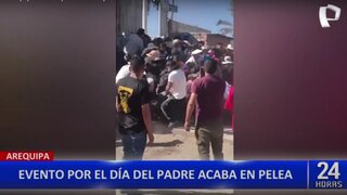 Arequipa: evento por el día del padre termina en pelea