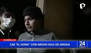Chorrillos: Policías capturan a "El Sonic" con casi medio kilo de cannabis