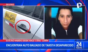 Joven desaparecido: hallan taxi que conducía con un agujero de bala y manchas de sangre