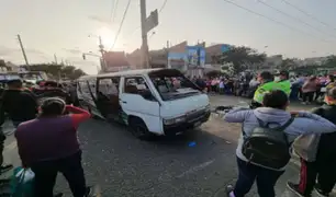 Los Olivos: choque entre una combi y un taxi provoca la muerte de una menor