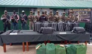 Vraem: Fuerzas Armadas y Policía incautan  más de una tonelada y media de droga durante operativo
