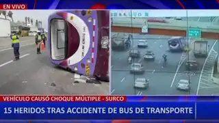 Panamericana Sur: bus se vuelca y deja 17 personas heridas entre niños y adultos
