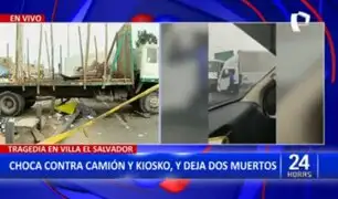 Tragedia en VES: Choque entre tráiler y camión deja 2 muertos