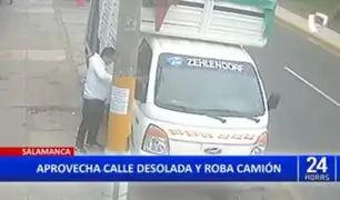 Salamanca: Delincuente roba camión a plena luz del día