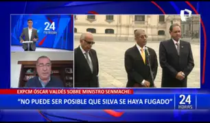 ExPCM Óscar Valdes: "Hay responsabilidad política del ministro Senmache en fuga de Silva"