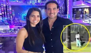 Óscar del Portal es captado junto a su esposa tras supuesta infidelidad con Fiorella Méndez