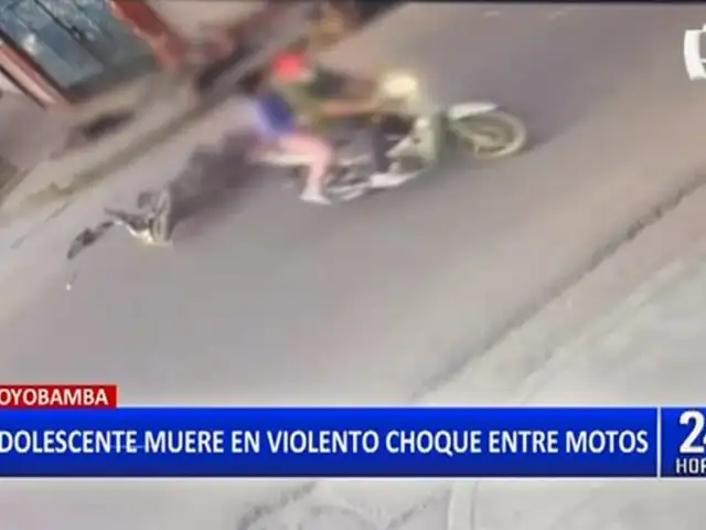 Terrible accidente en San Martín: Adolescente muere en violento choque de motos