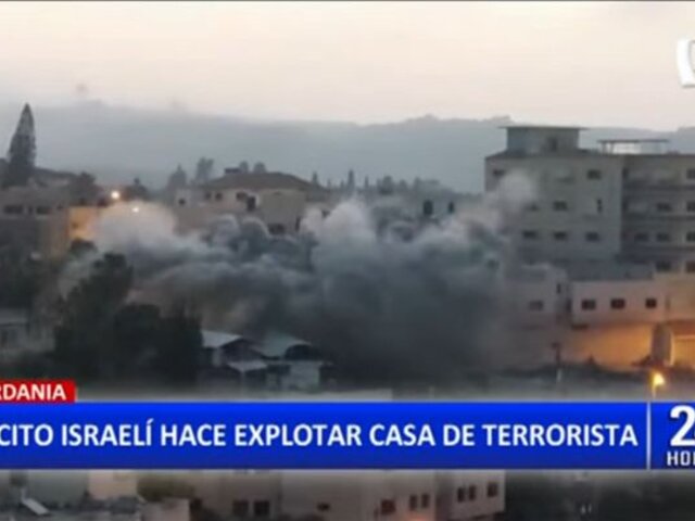 Cisjordania: Ejército israelí bombardea vivienda de terrorista palestino