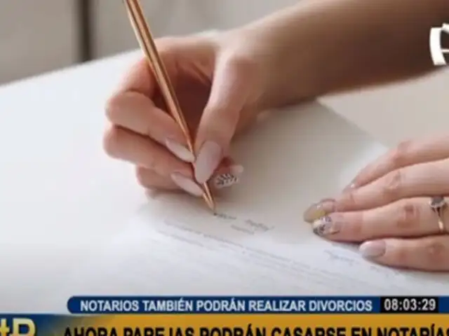Congreso aprueba proyecto de ley que autoriza a los notarios celebrar matrimonio civil