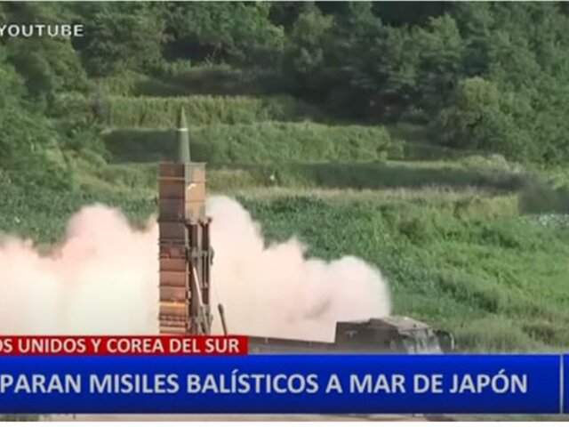 Estados Unidos y Corea del Sur lanzan misiles hacia el mar de Japón