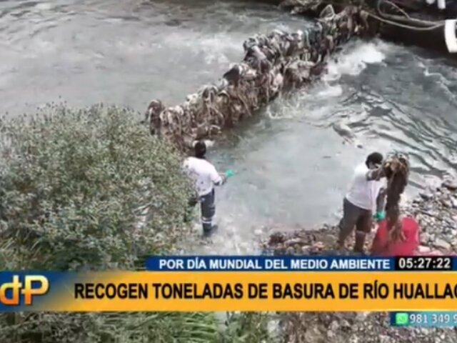 Campaña de limpieza: más de 300 voluntarios recogieron toneladas de basura del río Huallaga