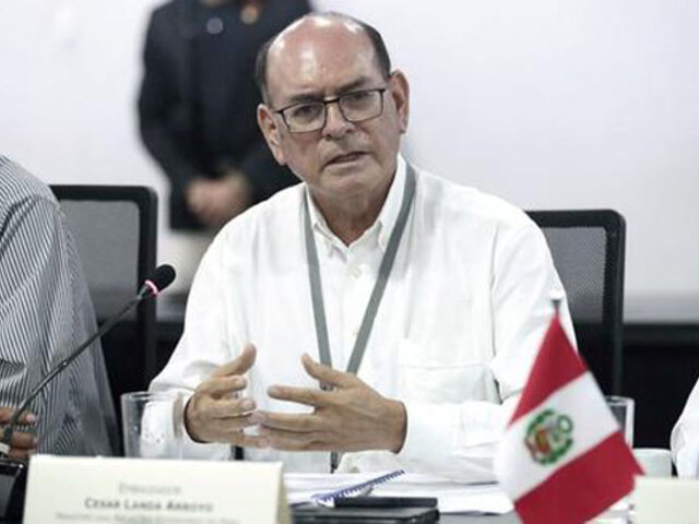 Canciller César Landa dio positivo a Covid-19 y no acompañará al presidente Pedro Castillo a EEUU