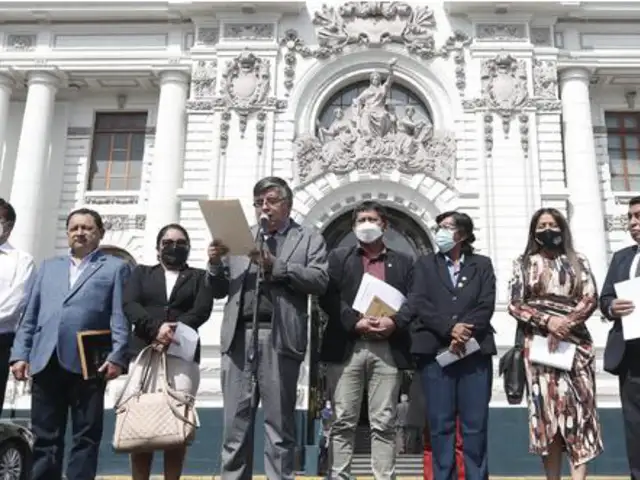 Congreso: Parlamentarios califican investigación a Pedro Castillo como intento para desestabilizar al Gobierno
