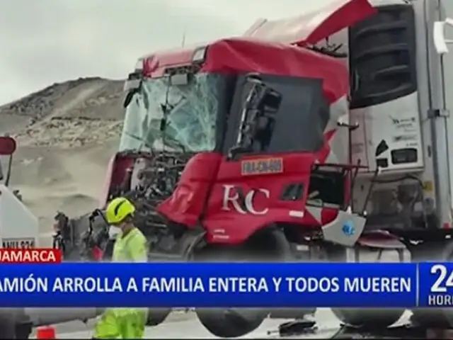 Cajamarca: Una familia entera muere tras ser arrollada por camión