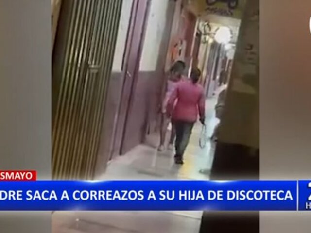¡A correazos! madre saca a su hija de una discoteca en Pacasmayo