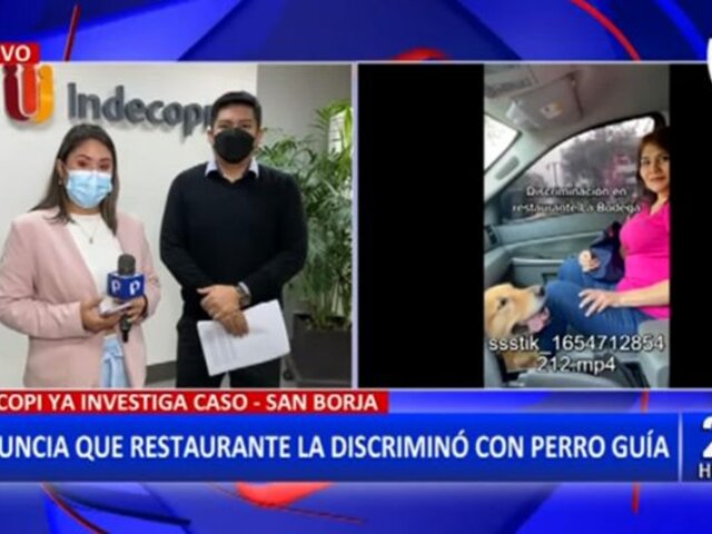 Indecopi investiga a conocido restaurante por presunta discriminación a mujer invidente