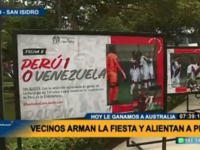 San Isidro: exponen mural que ilustra los mejores partidos de la selección peruana