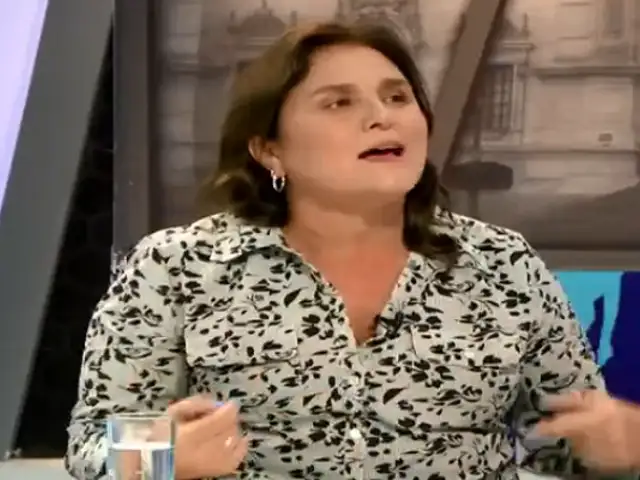 Marisol Pérez Tello: "Castillo quiere utilizar el canal del Estado para blindarse"