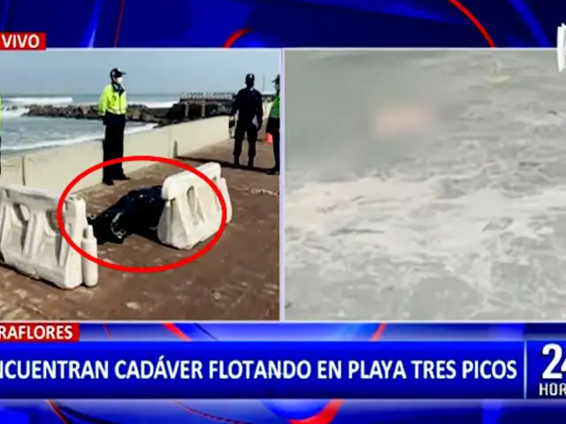 Encuentran cadáver flotando en playa Tres Picos: aún no se determina su identidad