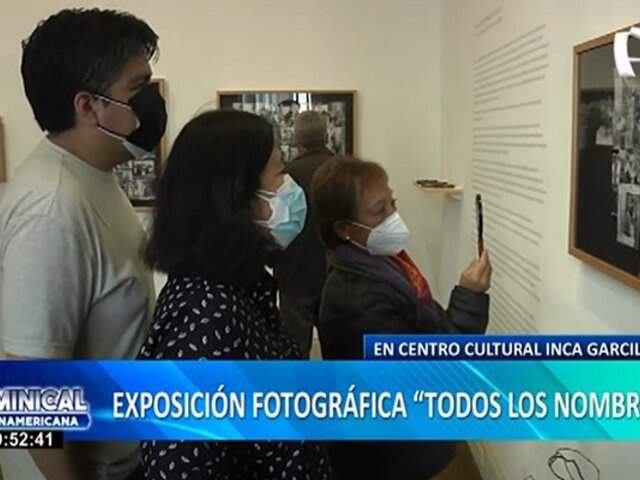 "Todos los nombres": exposición fotográfica en el Centro Cultural Inca Garcilaso