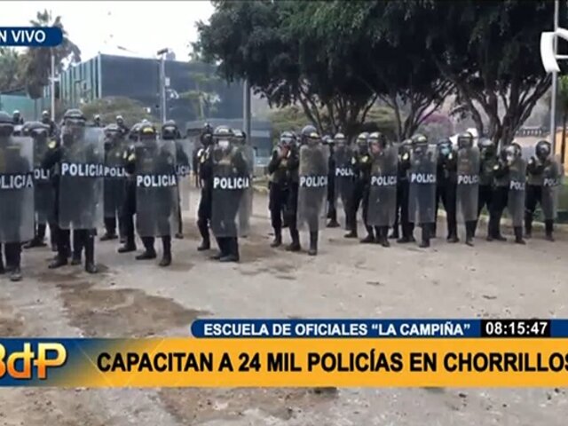 Escuela de oficiales de Chorrillos: capacitan a 24 mil policías para atender denuncias ciudadanas