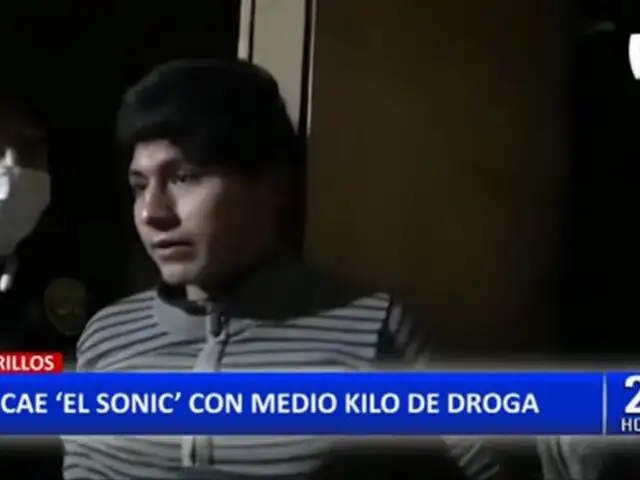 Chorrillos: Policías capturan a "El Sonic" con casi medio kilo de cannabis