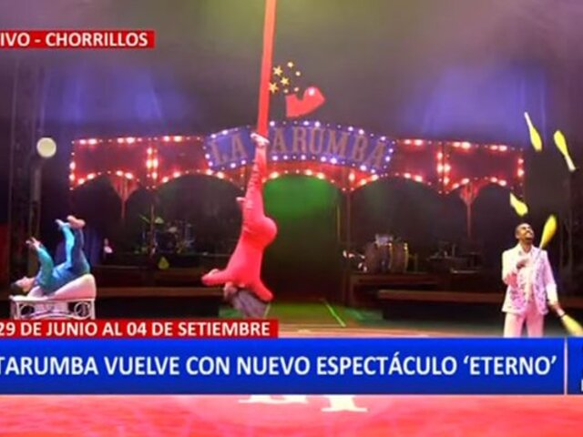 "Eterno": El nuevo espectáculo de La Tarumba que marca su retorno a los escenarios